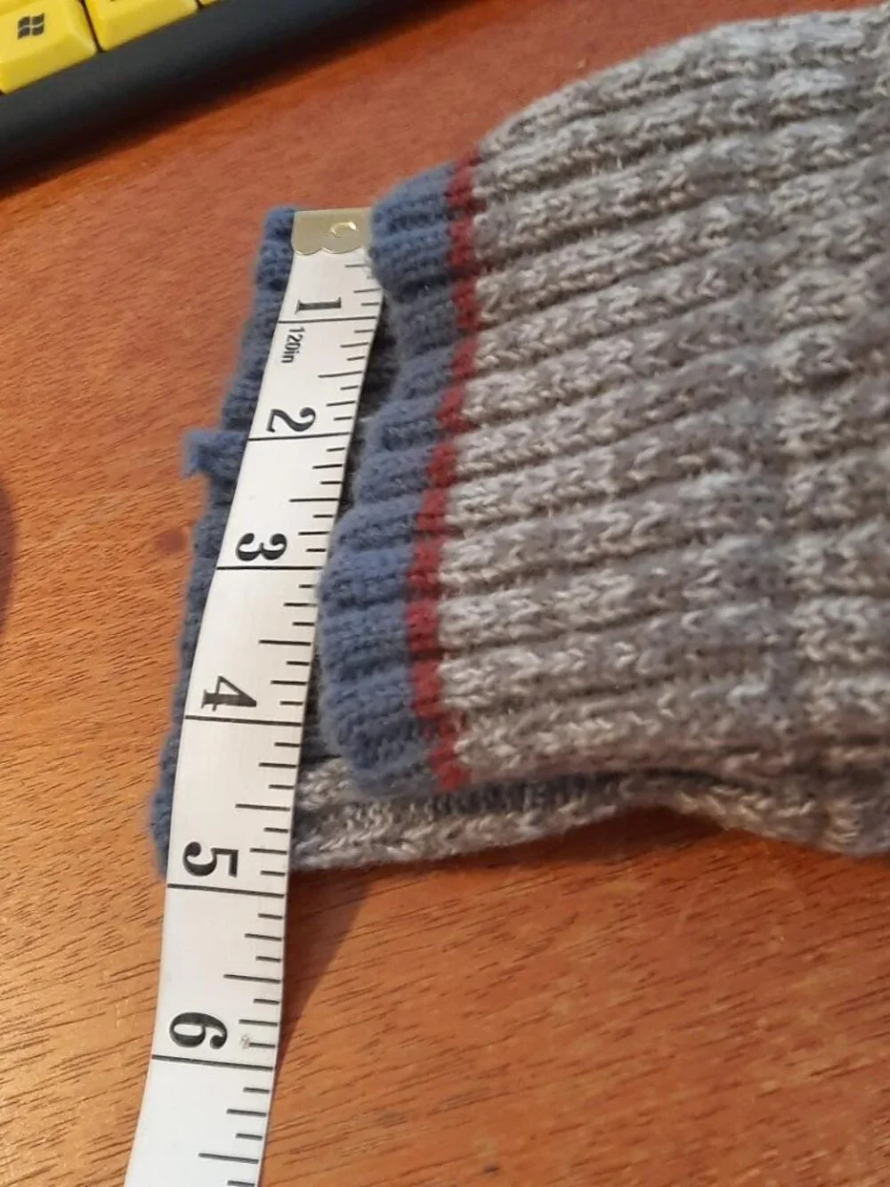 Unisex Cozy Cable Knit Gray Woolen Leg Warmers Or Boot Ribbed Cuffs Stripes